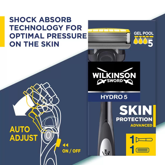 Wilkinson Sword Hydro 5 Skin Protection Advanced, 9 Blades + Handle