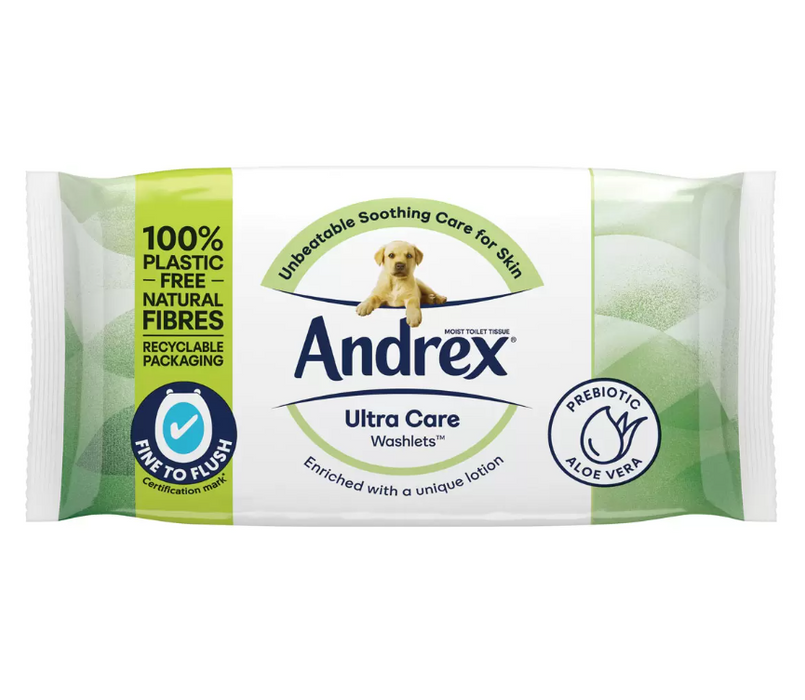 Andrex Packaging Andrex Ultra Care Washlets, 12 x 36 Wipes — Alta Essentials