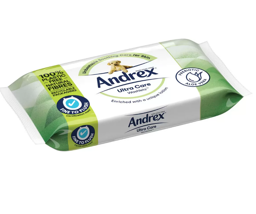 Andrex Ultra Care Washlets, 12 x 36 Wipes