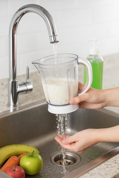 White 2-in-1 Blender & Grinder 600W with 1.5L Jar and 5 Speed Settings