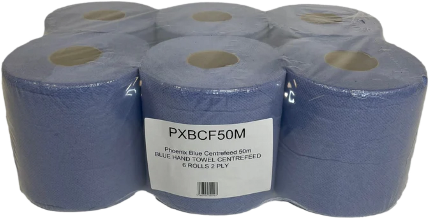 Blue Centrefeed 50m (6 Rolls)