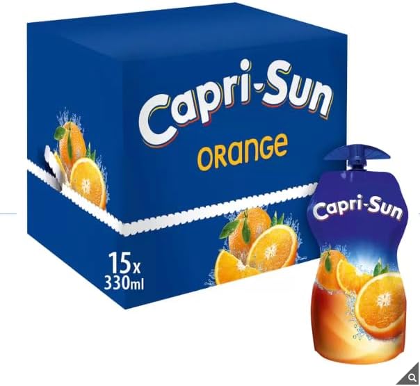 Capri Sun Orange Juice Drink, 15 x 330ml