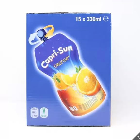 Capri Sun Orange Juice Drink, 15 x 330ml