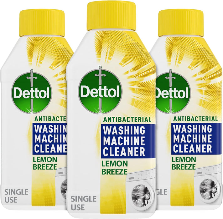 Dettol Lemon Breeze Washing Machine Cleaner, 250 ml, Pack of 3