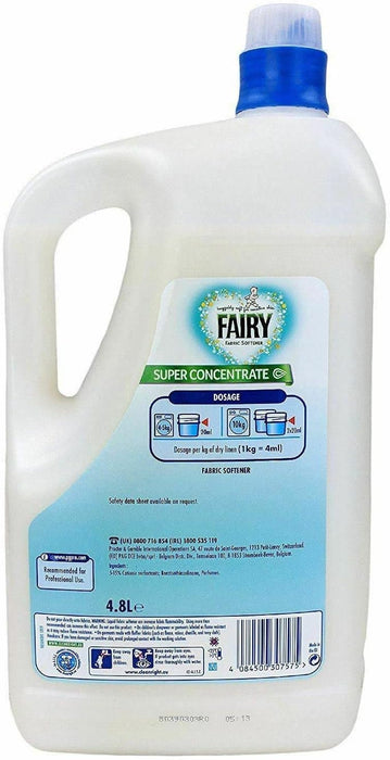 Fairy Super Concentrate Fabric Laundry Softener Conditioner - 240 Wash, 4.8L