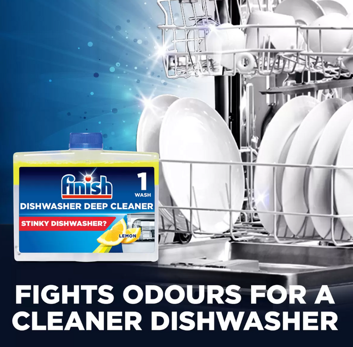 Finish Lemon Sparkle Dishwasher Cleaner, 4 x 250ml