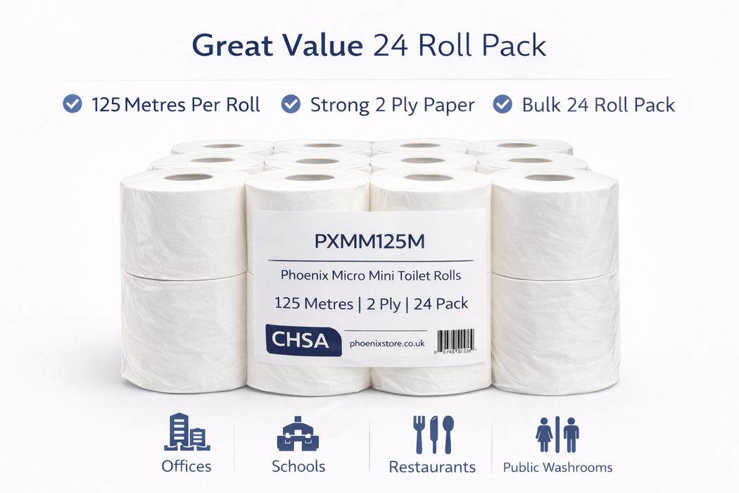 Micro Mini Toilet Rolls 125m 2 Ply - 24 Pack