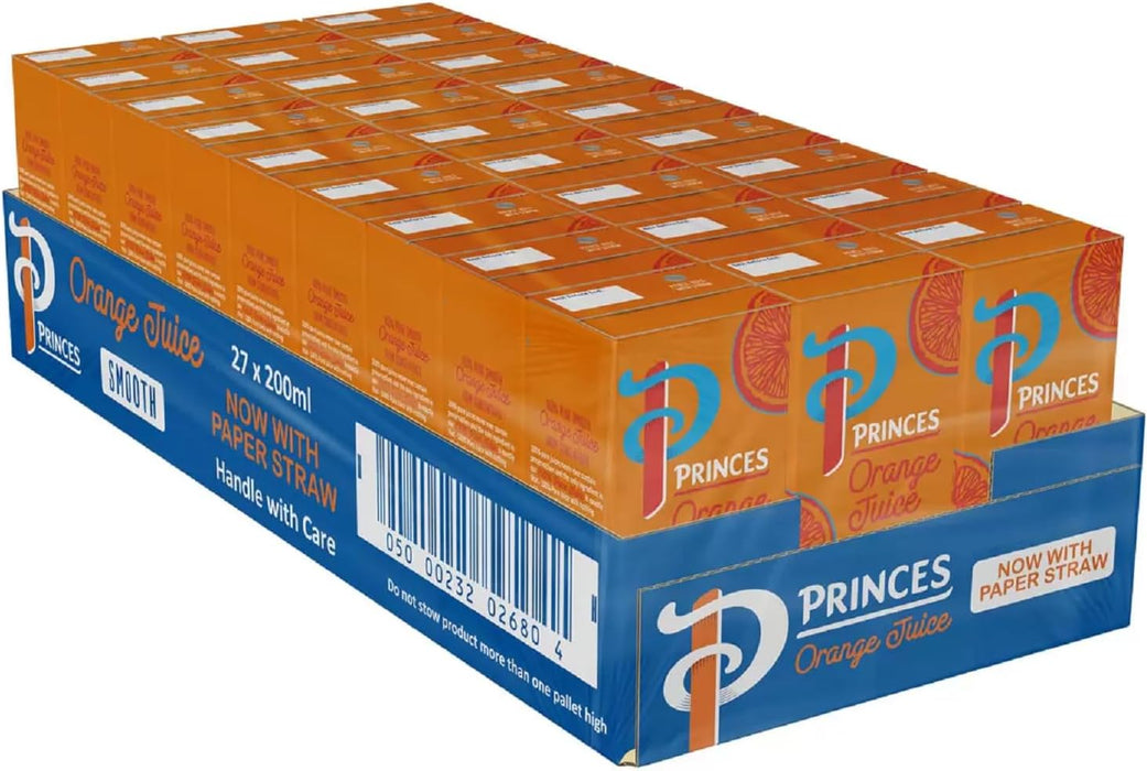 Princes Orange Juice 27 x 200ml