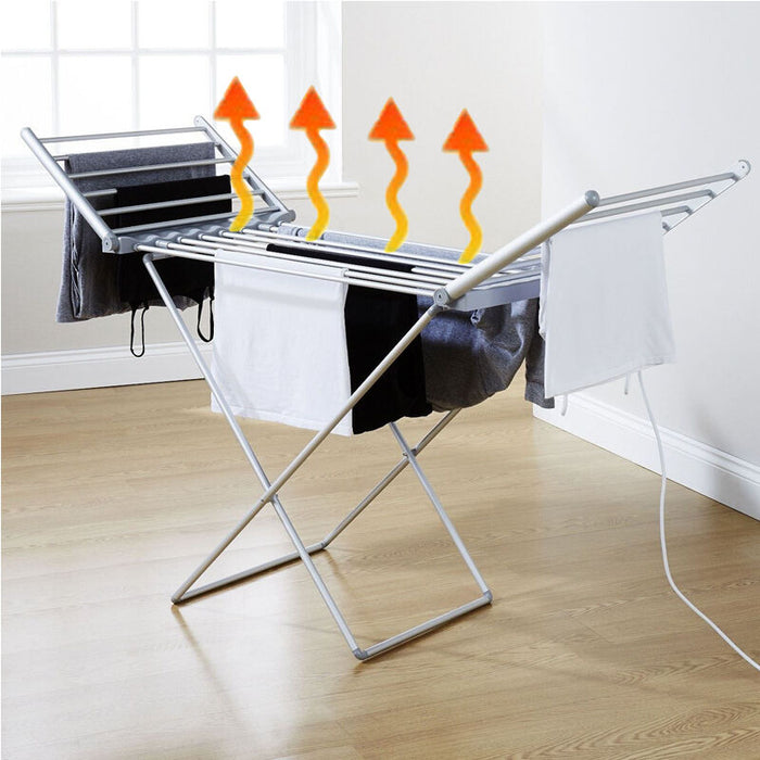 Heated indoor on sale clothes airer